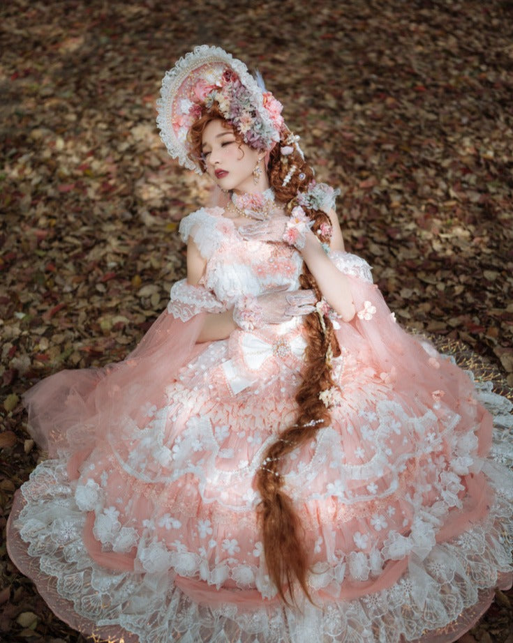 Fairy Fairy Flower and ribbon sweet princess dress