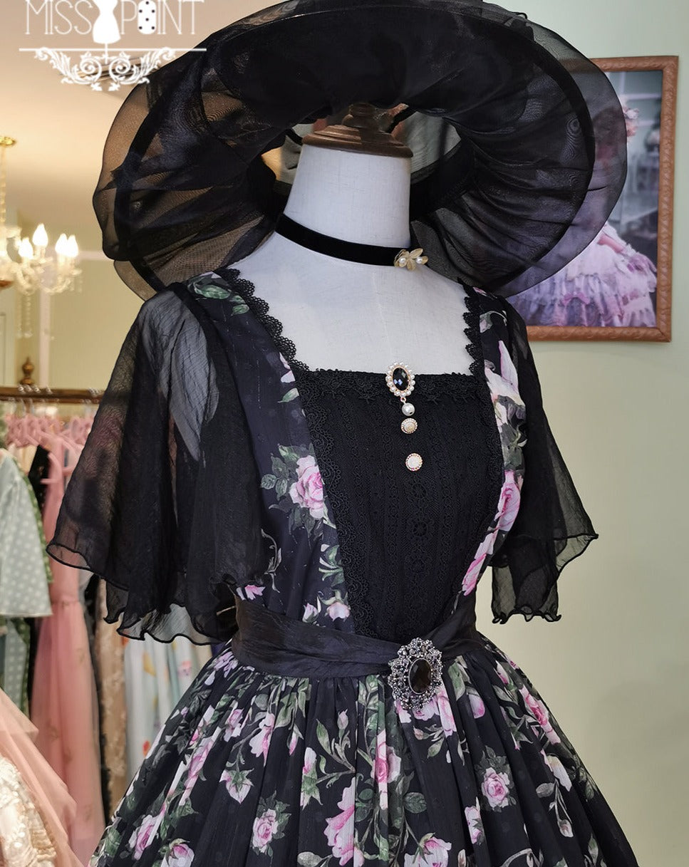 [Pre-order] Rose Garden Flying Sleeve Classic Lolita Dress