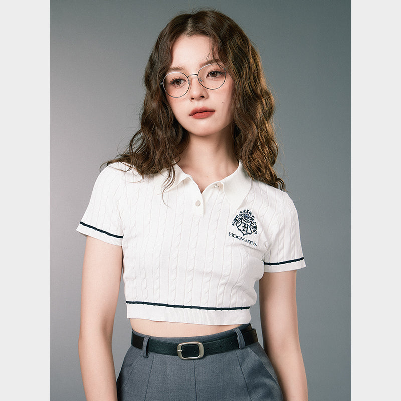 [Pre-order] Hogwarts School of Witchcraft and Wizardry Short sleeve polo knit