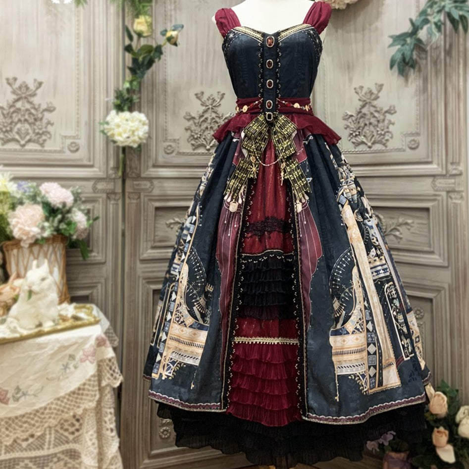 [Pre-order] Twilight Egyptian Lolita Jumper Skirt with Gorgeous Shawl