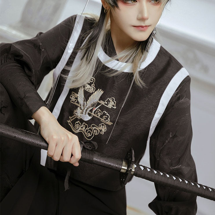 Prince Crane Embroidered Hana Lolita Vest