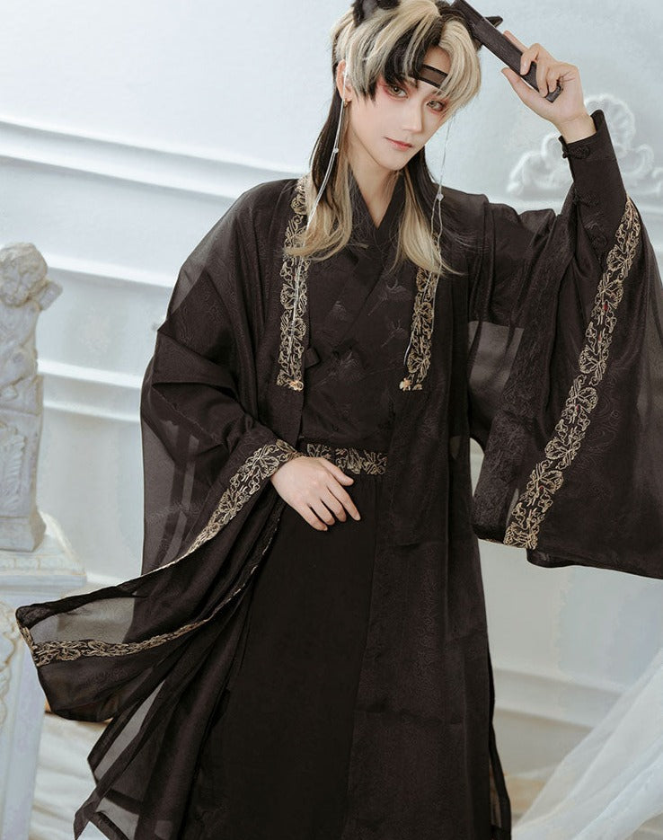 Prince style Crane embroidery flower loli full set