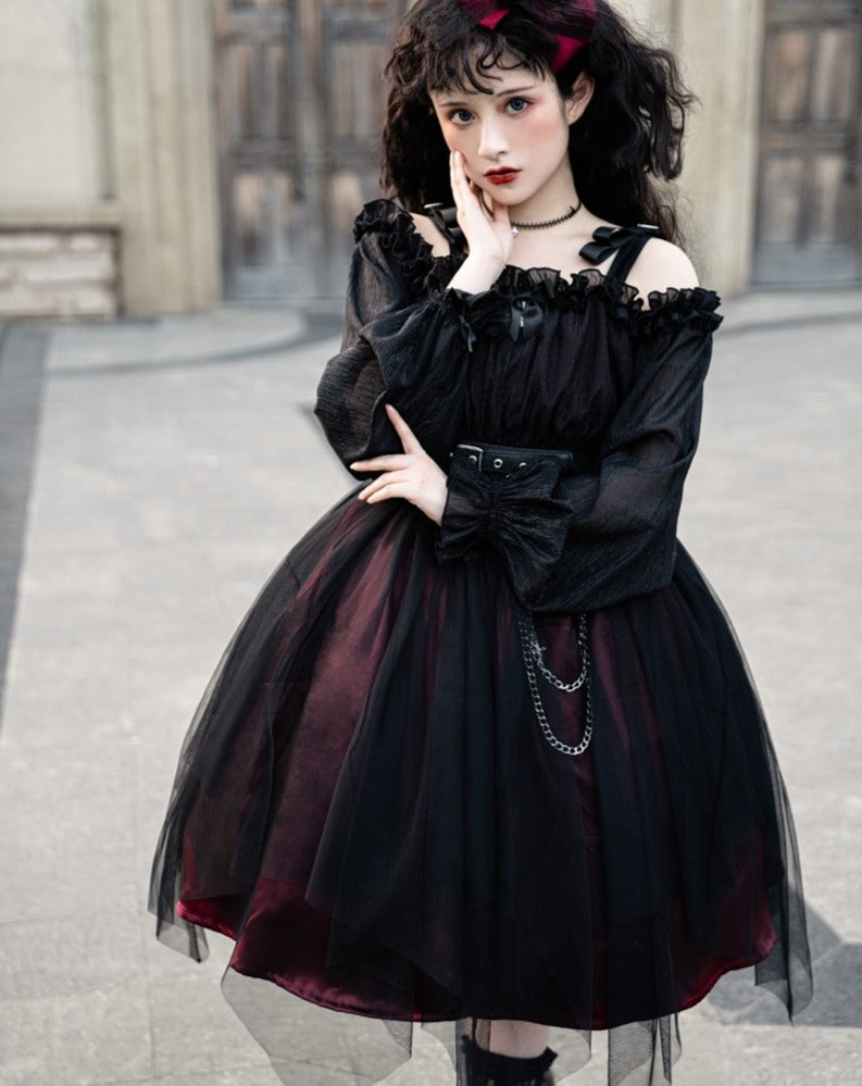 Tulle Layered Elegant Gothic Lolita Dress