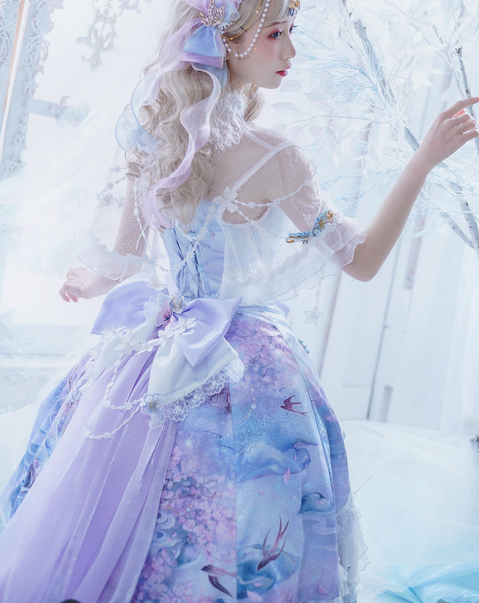 九色鹿 華ロリ プリンセスドレスフルセット