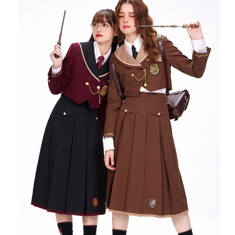 Hogwarts School of Witchcraft and Wizardry Box Pleated Skirt