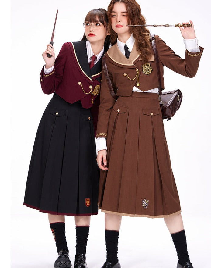 Hogwarts School of Witchcraft and Wizardry Double Button Short Sailor Jacket