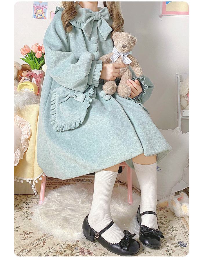 pastel ribbon coat