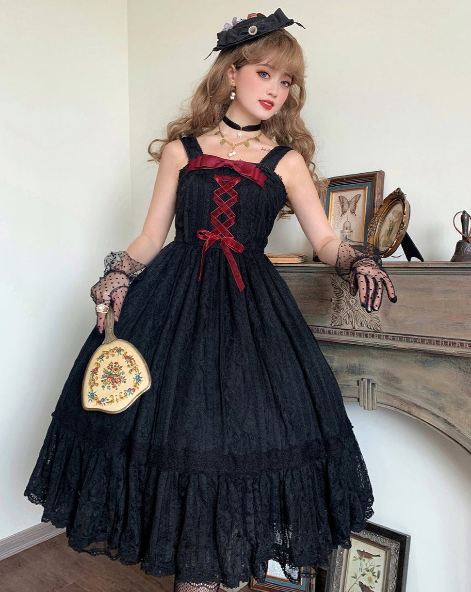 [Pre-order] Edwardian Elegant Lace Classic Lolita Jumper Skirt