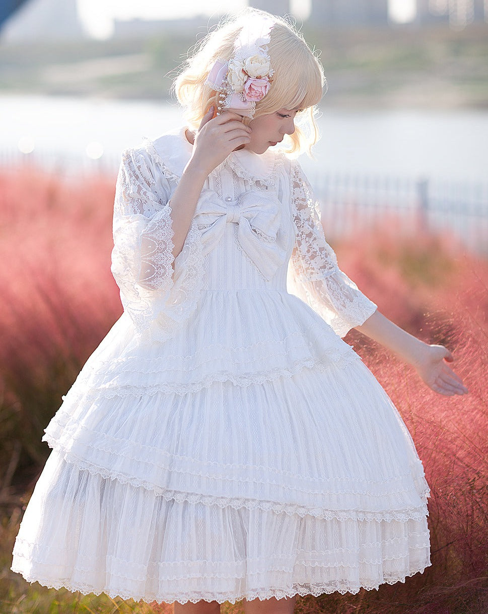 Tower of DawnJacquard cotton jumper skirt