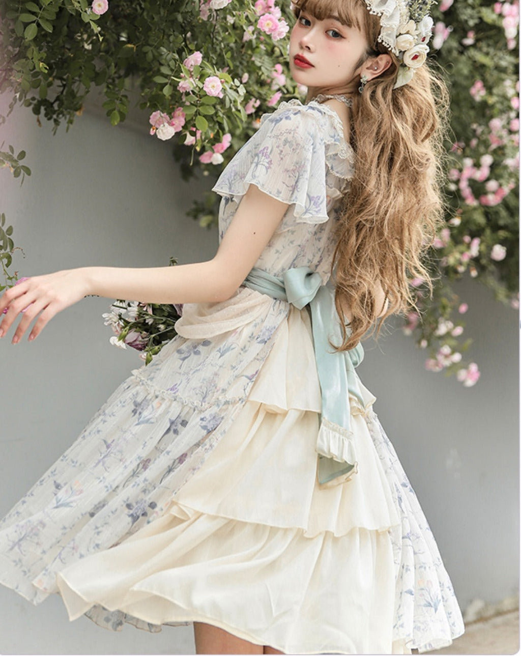 Summer Flower Wall Classical Dress All 3 types
