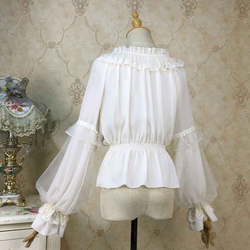 Chiffon Lantern Sleeve Lolita Blouse