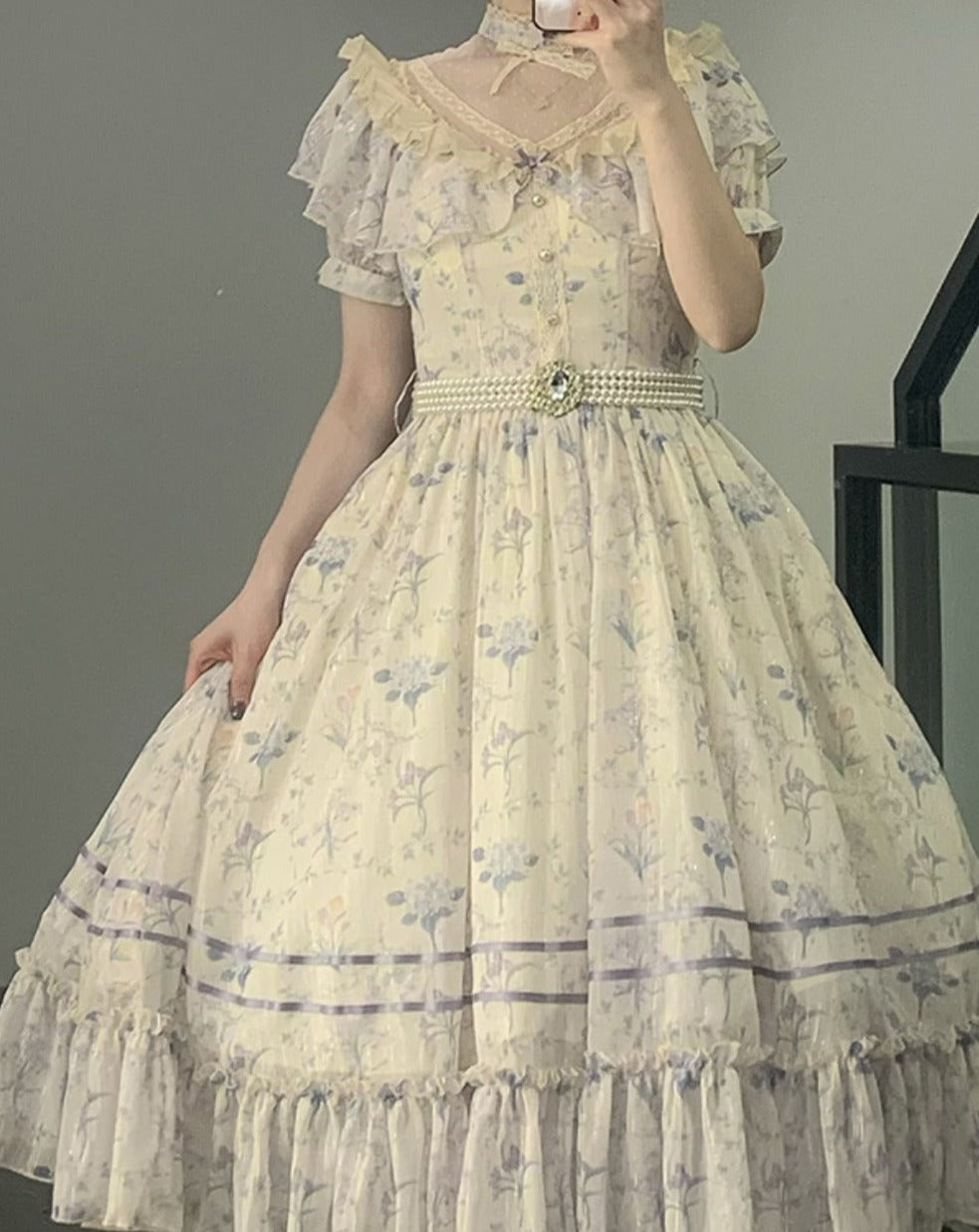 Summer Flower Wall Classical Dress All 3 types