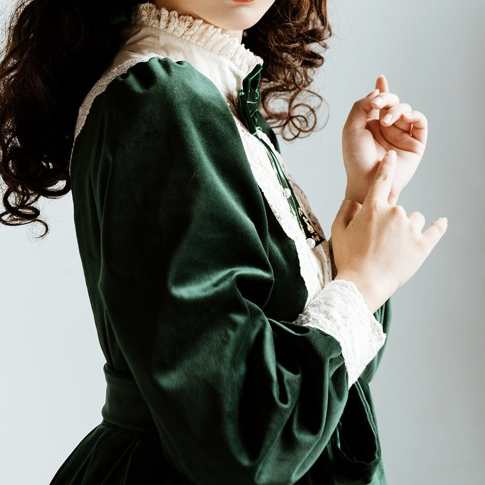 [Pre-order] British Classical Lolita Velvet Dress