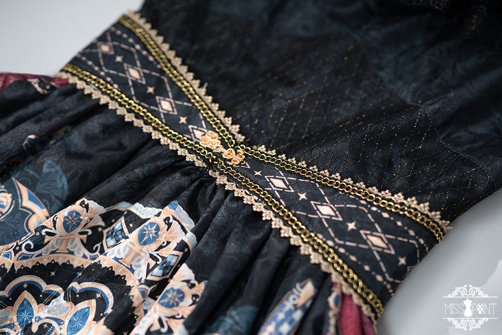 [Pre-order] Twilight Egyptian Lolita Frill Jumper Skirt