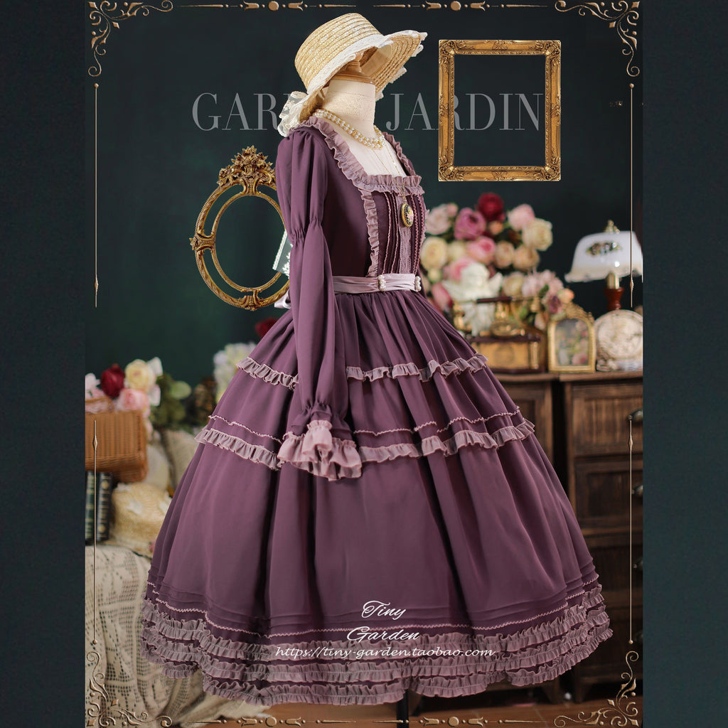 [Pre-order] Antique ball elegant classical long-sleeved dress