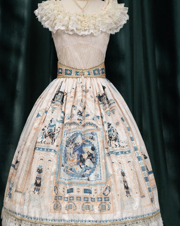 [Pre-order] Twilight Egyptian Lolita Frill Jumper Skirt