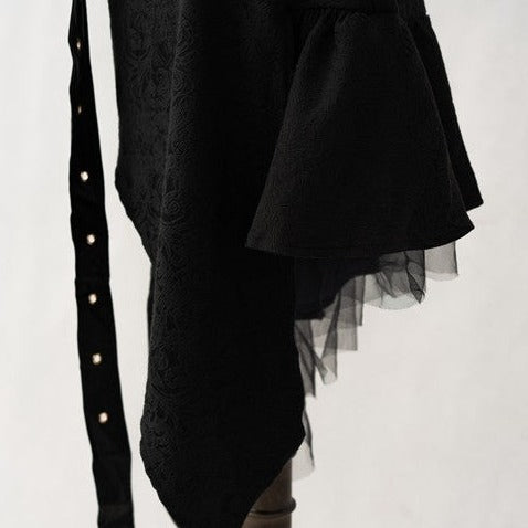 Oath in Black Military Lolita Skirt