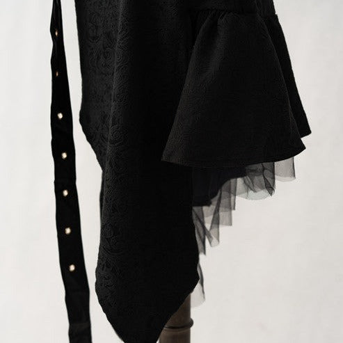 Oath in Black Military Lolita Skirt