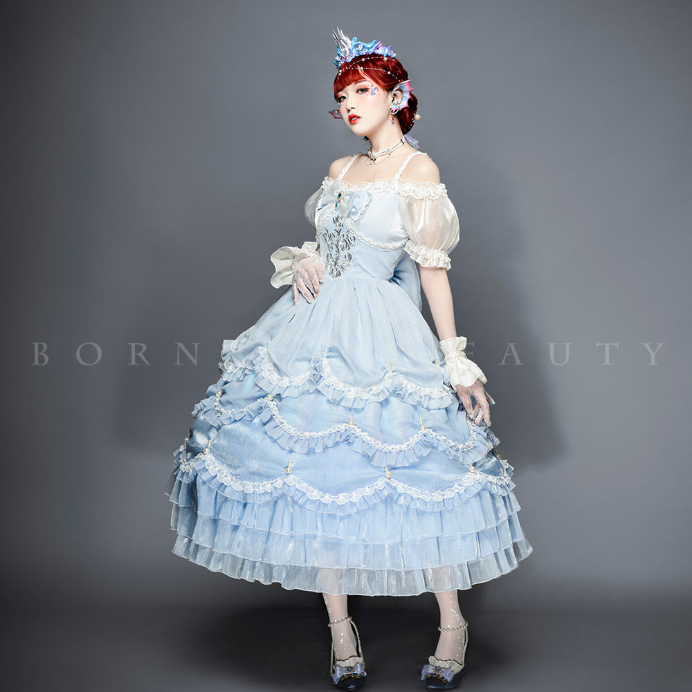 人魚姫の涙 パステルブループリンセスドレス
