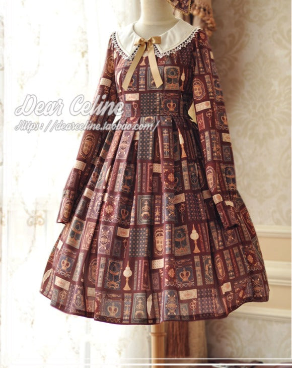 Book of Magic printed dress