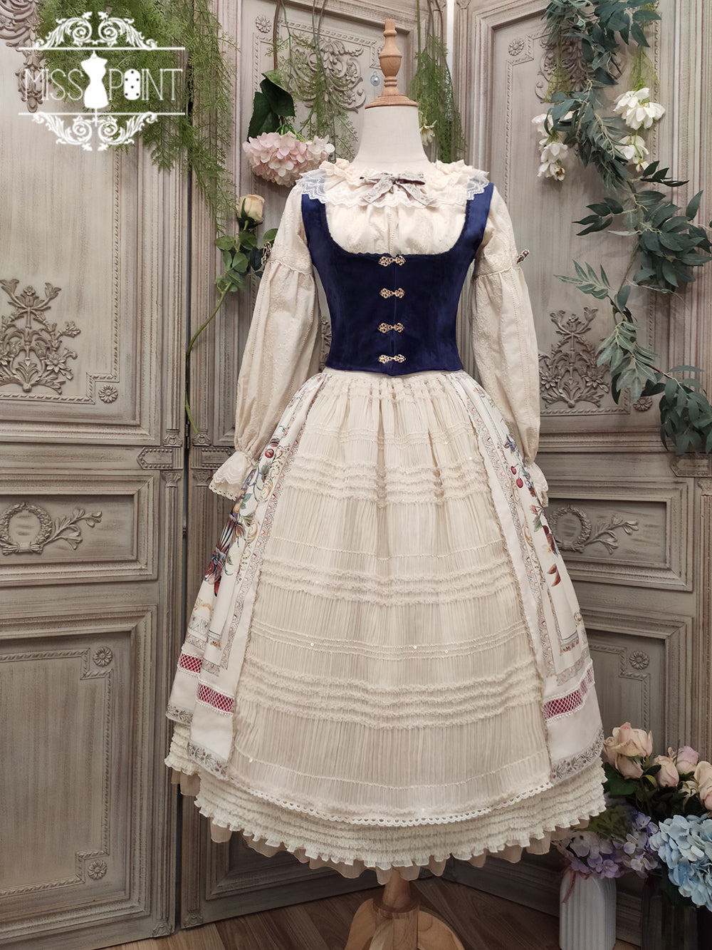 【予約販売】バイエルンの少女 カントリー風スカート［ロングタイプ］