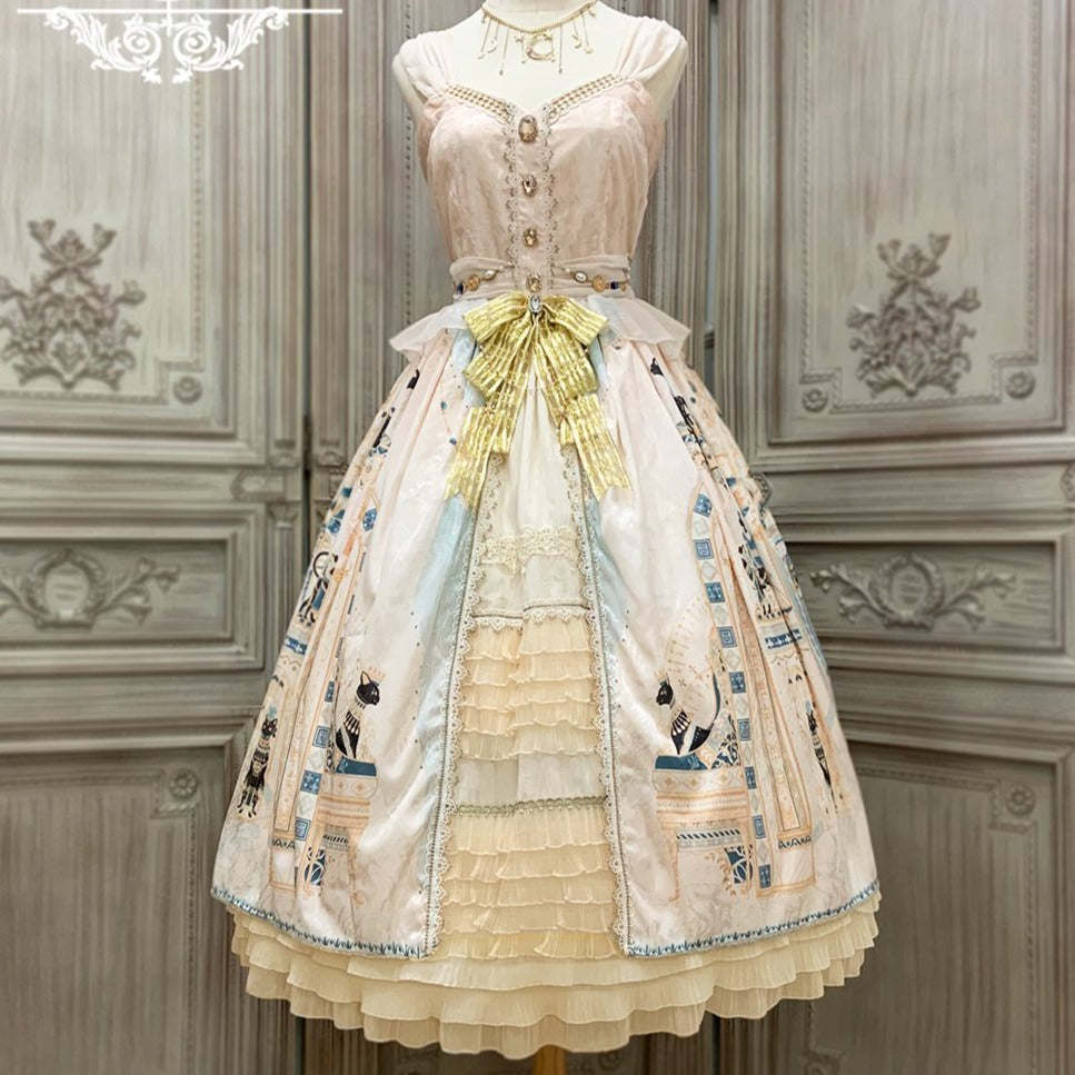 [Pre-order] Twilight Egyptian Lolita Jumper Skirt with Gorgeous Shawl
