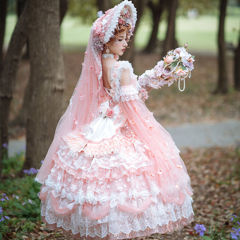 Fairy Fairy Flower and ribbon sweet princess dress