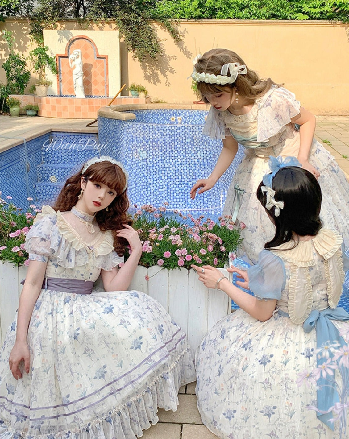 Summer Flower Wall Classical Dress All 3 types
