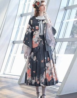 Japanese loli moss peach blooming elegant skirt