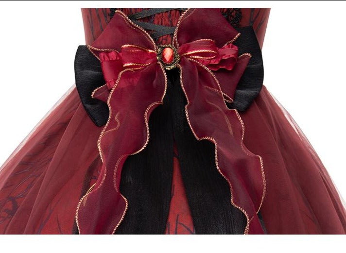 【予約販売】退廃の森ゴスロリ真紅のジャンパースカート