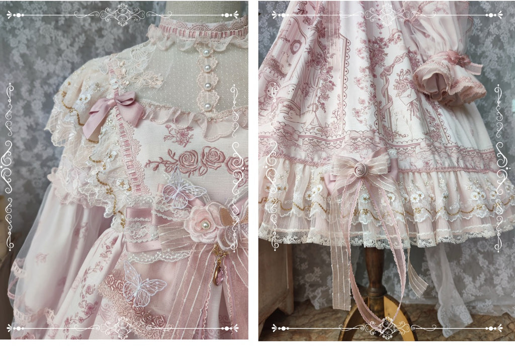 Territory of Sunset Ruffle and Lace Princess Dress
