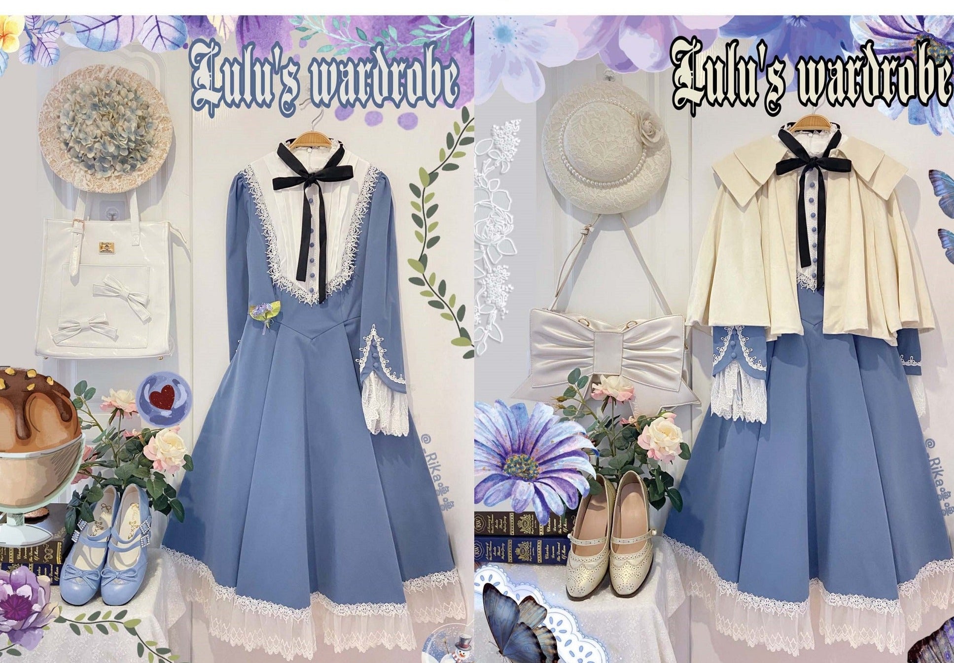 Freya's Fall Classical Lace Sleeve Dress