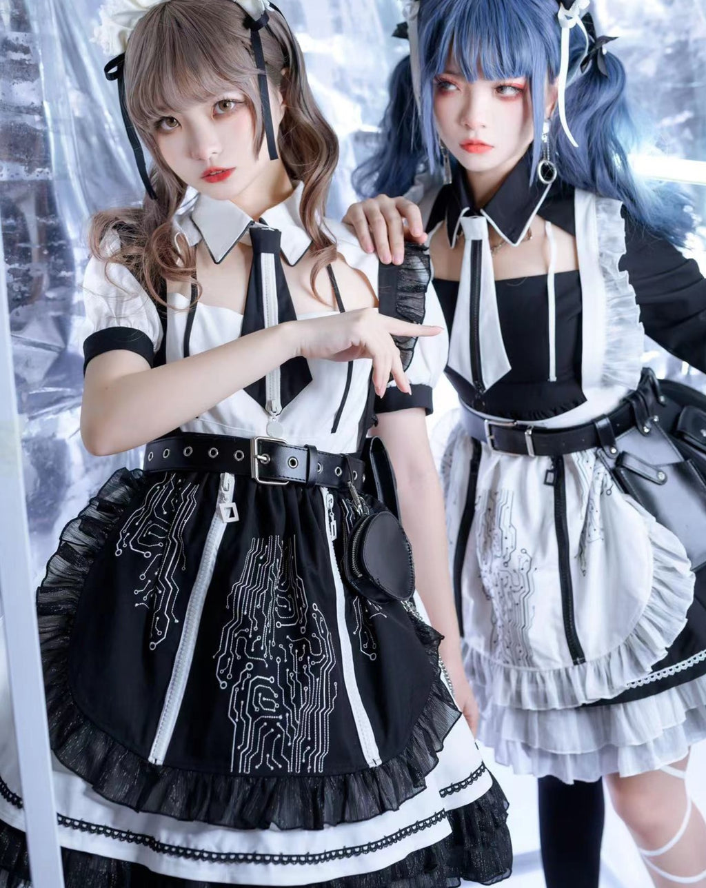 [Pre-order] SF Maid Gothic Lolita Long Sleeve Dress with Epron