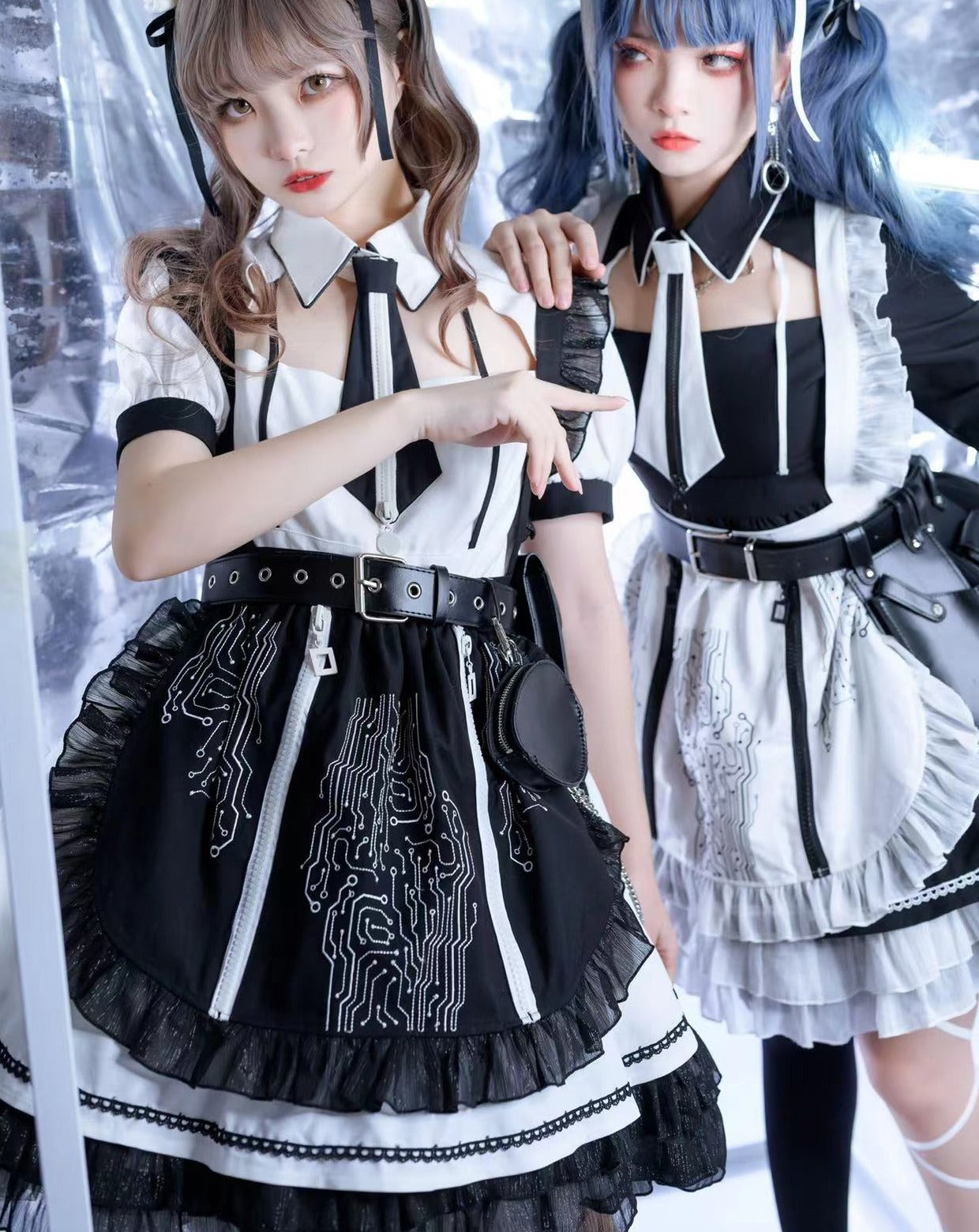 [Pre-order] SF Maid Gothic Lolita Short Sleeve Dress with Epron