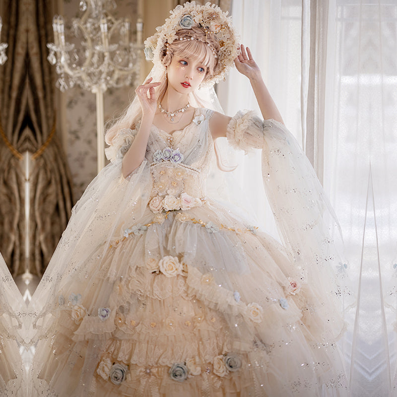 Spirit of Flora pale flower princess dress