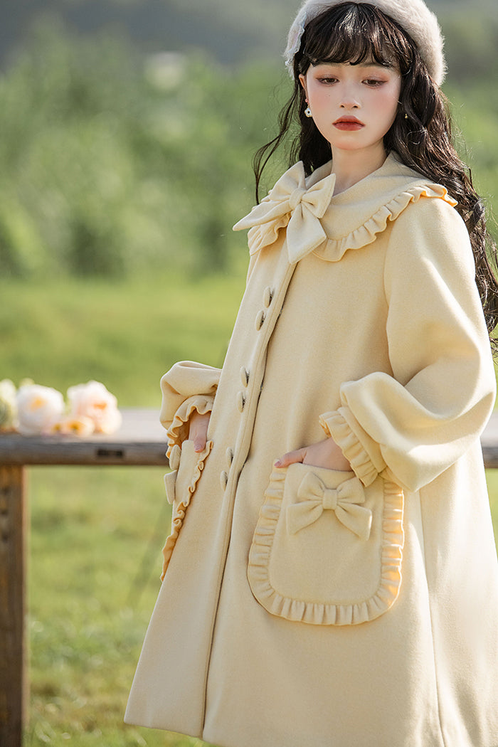 pastel ribbon coat