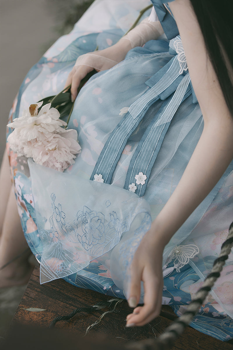 Alice in the Land of Cherry Blossoms Japanese Lolita Jumper Skirt