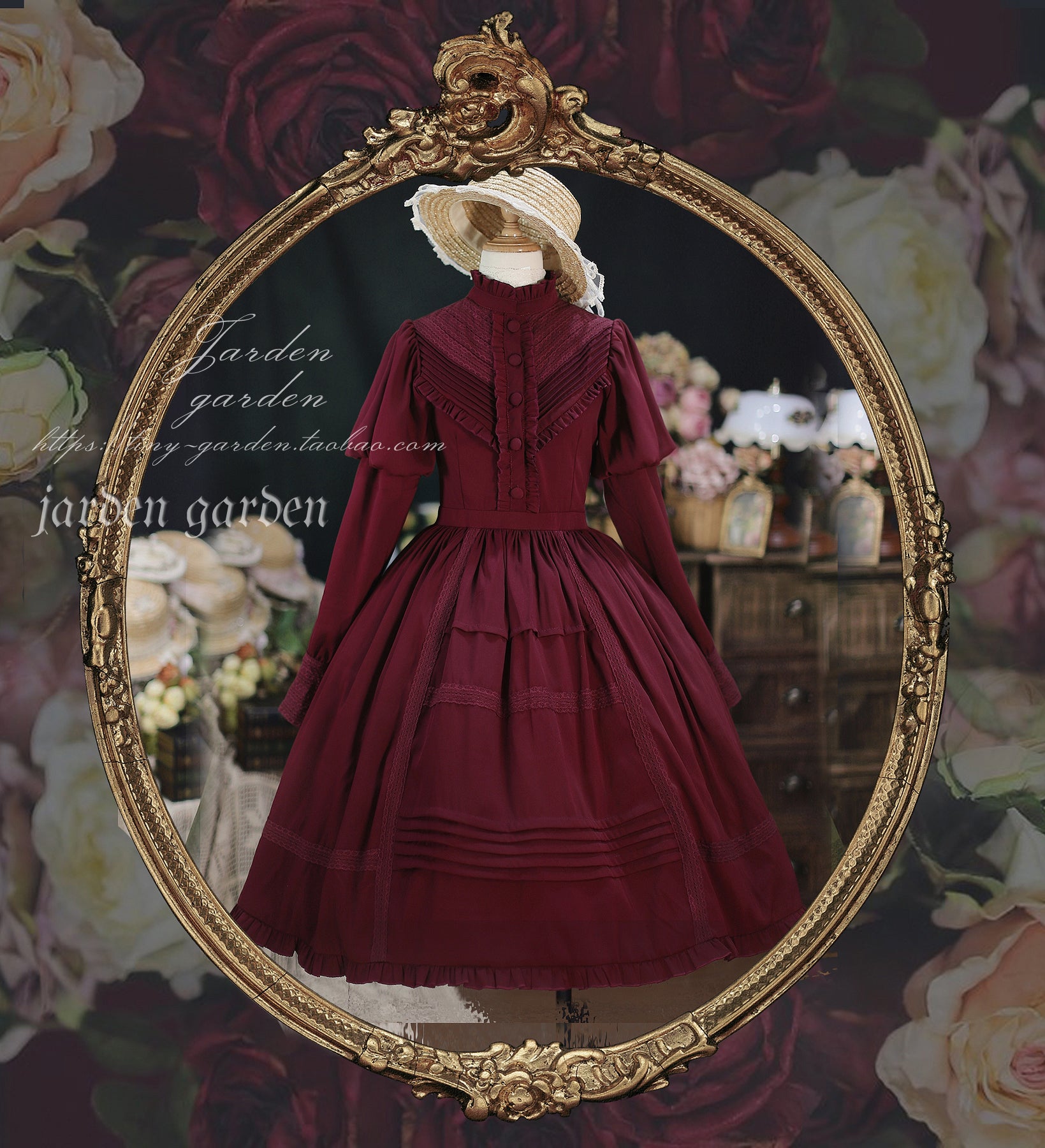 [Pre-order] Black Forest Classic Gigot Sleeve Dress