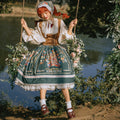 [Pre-order] Bavarian Girl Country-style Skirt [Long Type]