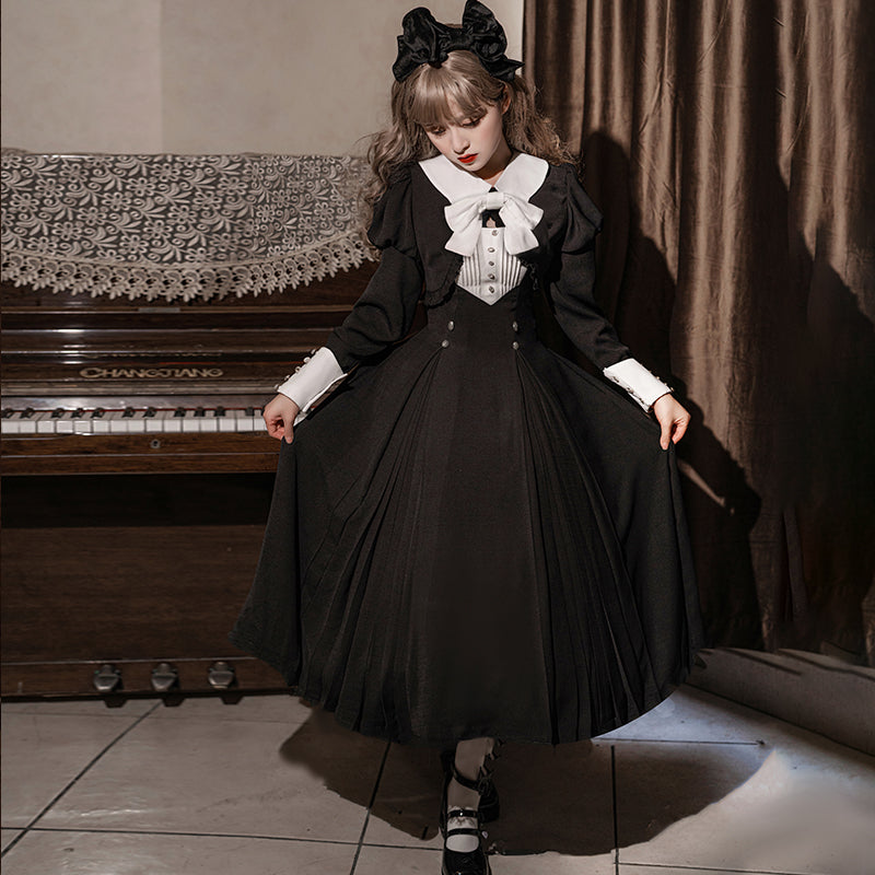 Monastery uniform style jumper skirt and short jacket setup