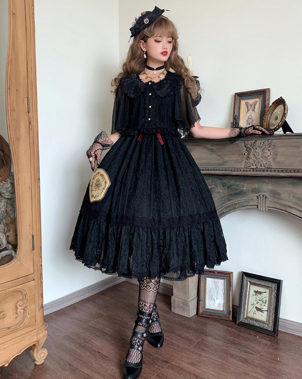 [Pre-order] Edwardian Elegant Lace Classic Lolita Jumper Skirt