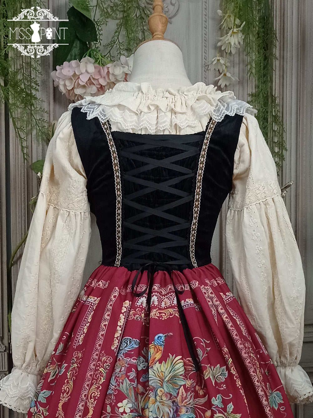 [Pre-order] Bavarian Girl Country-style Jumper Skirt [Long Type]