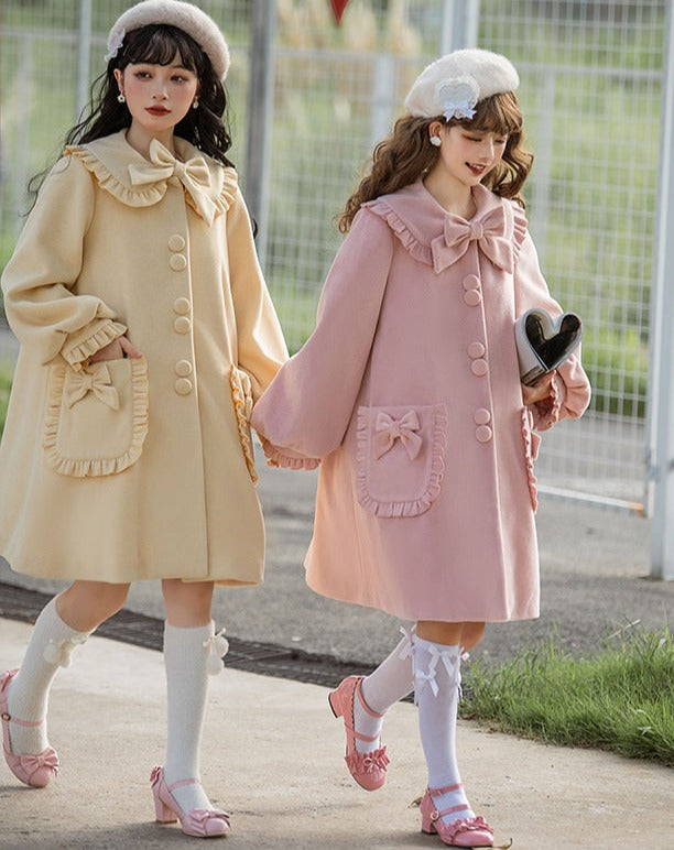 pastel ribbon coat
