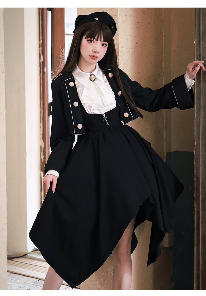 [Pre-order] Tomorrow's Pledge Uniform-style strap skirt setup