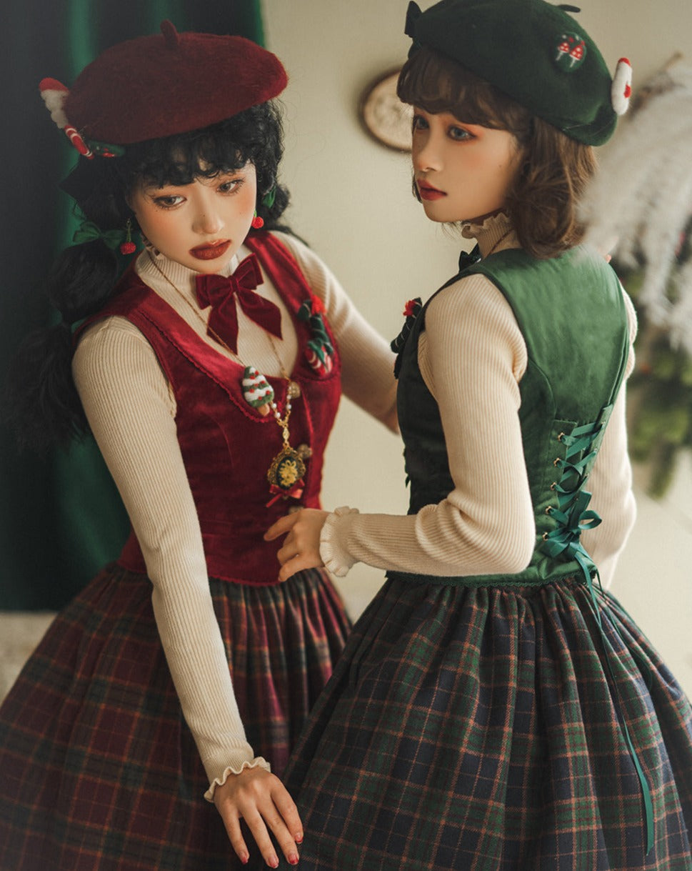 【予約販売】ベルベットの秋色クラシカルベスト