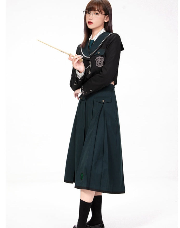 Hogwarts School of Witchcraft and Wizardry Box Pleated Skirt