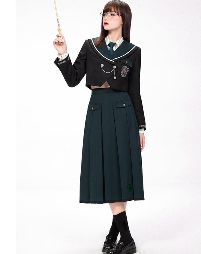 Hogwarts School of Witchcraft and Wizardry Box Pleated Skirt