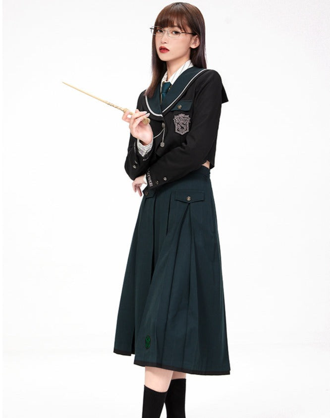 Hogwarts School of Witchcraft and Wizardry Double Button Short Sailor Jacket