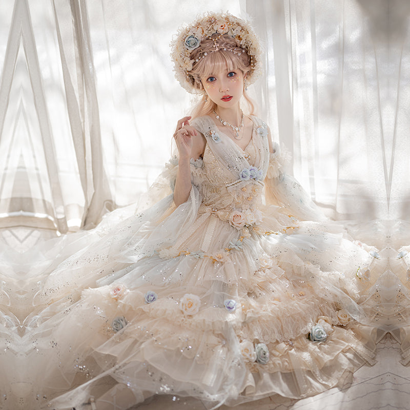 Spirit of Flora pale flower princess dress
