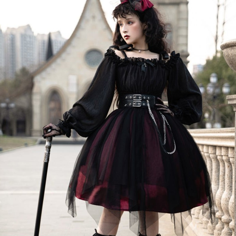 Tulle Layered Elegant Gothic Lolita Dress